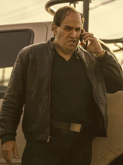 Colin Farell The Penguin Season 01 Black Leather Jacket