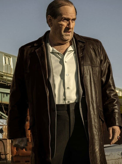 Colin Farell The Penguin Season 01 Brown Trench Coat