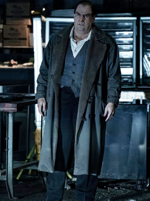 Colin Farell The Penguin Season 01 Green Trench Coat