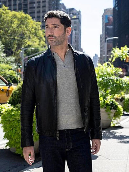 Colin Glass CIA Season 01 Black Leather Jacket