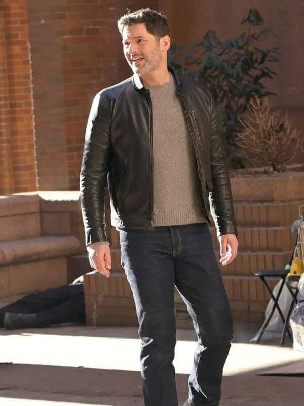 Colin Glass CIA Season 01 Black Leather Jacket
