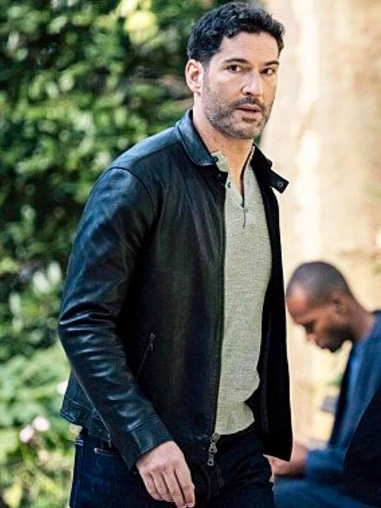 Colin Glass CIA Season 01 Black Leather Jacket