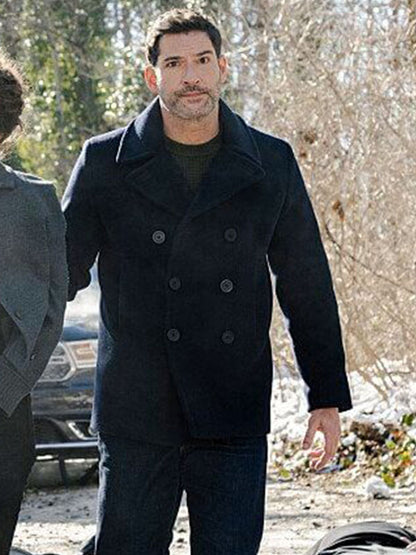 Colin Glass CIA Season 01 Blue Wool Coat