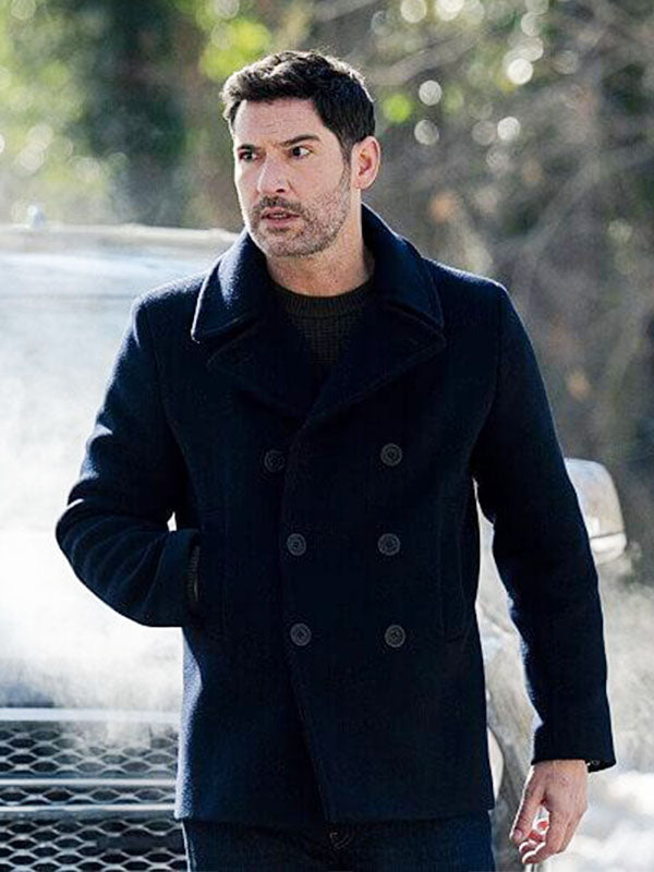 Colin Glass CIA Season 01 Blue Wool Coat