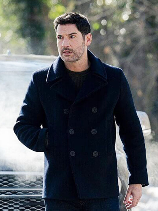 Colin Glass CIA Season 01 Blue Wool Coat