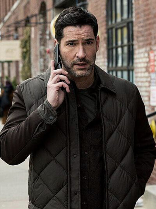 Colin Glass CIA Season 01 Brown Quilted Jacket