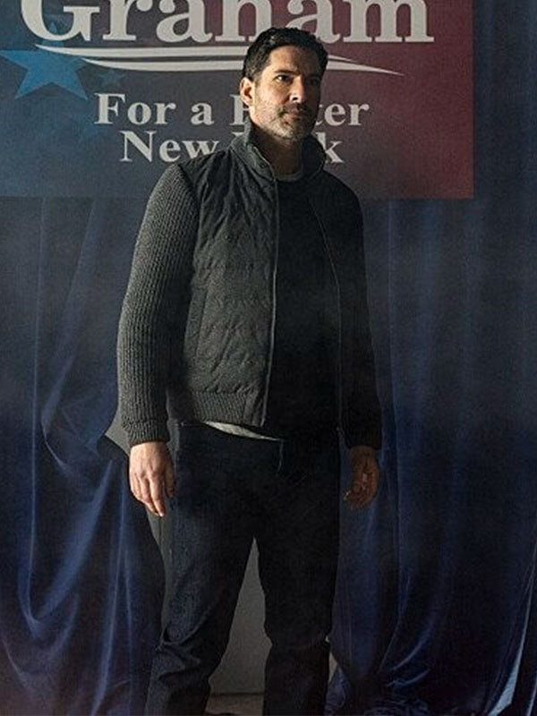 Colin Glass CIA Season 01 Grey Polyester Jacket