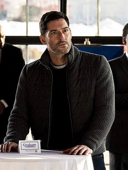 Colin Glass CIA Season 01 Grey Polyester Jacket