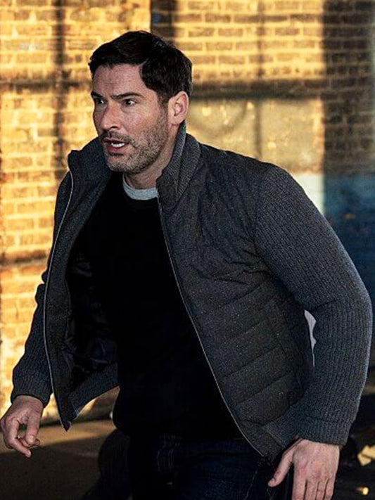 Colin Glass CIA Season 01 Grey Polyester Jacket