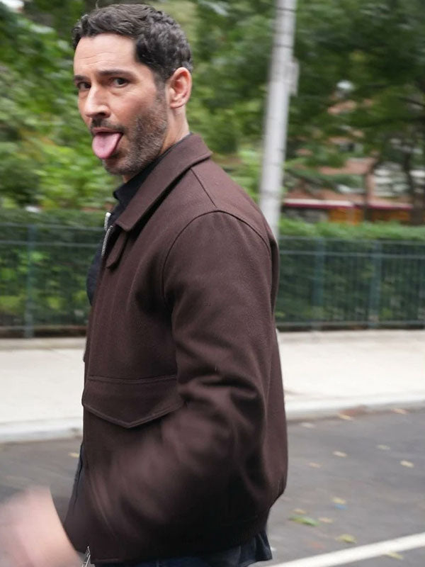 Colin Glass CIA Season 01 Maroon Wool Jacket