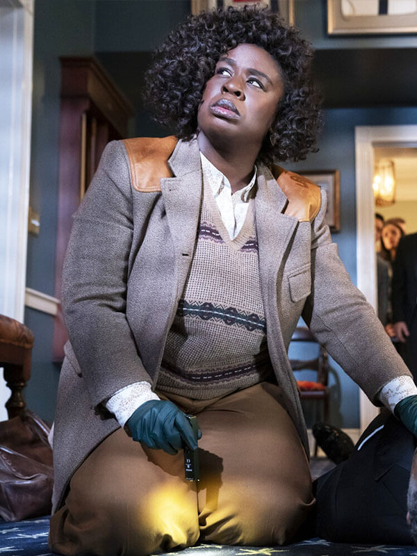 Cordelia Cupp The Residence Season 01 Brown Wool Blazer