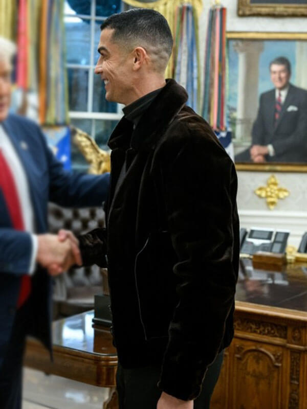 Cristiano Ronaldo American Event Black Velvet Jacket