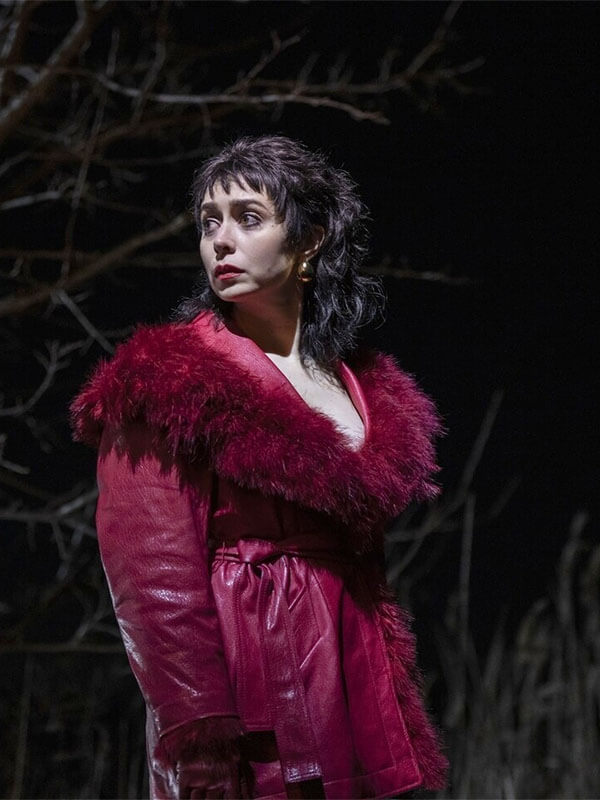 Cristin Milioti The Penguin Season 01  Red Trench Coat