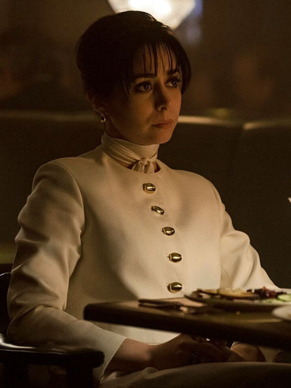 Cristin Milioti The Penguin Season 01 White Cropped Jacket