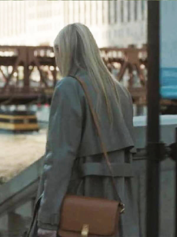 Dakota Fanning All Her Fault Season 01 Brown Leather Coat