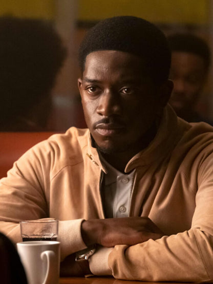 Damson Idris Snowfall 2017 Beige Cotton Jacket