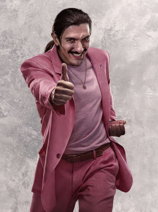 Dan Habiki Street Fighter 2026 Pink Wool Blazer