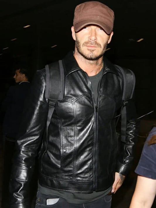 David Black Leather Jacket