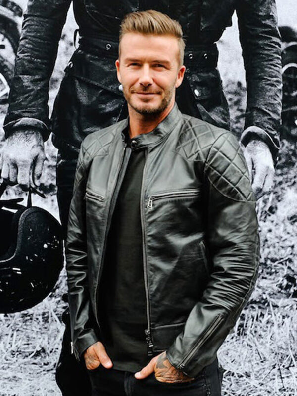 David Black Quilted Leather Jacket