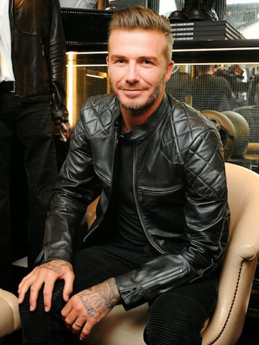 David Black Quilted Leather Jacket