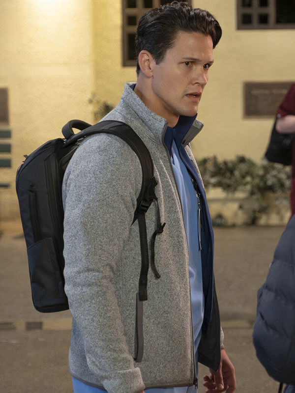David Gridley Scrubs Season 01 Grey Wool Jacket