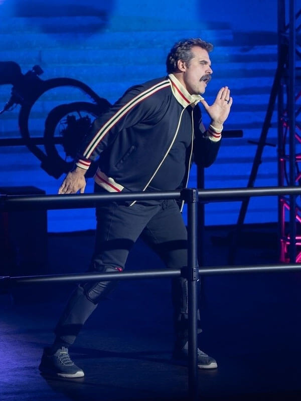 David Harbour DTFU St Louis Season 01 Blue Track Jacket