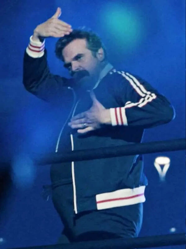 David Harbour DTFU St Louis Season 01 Blue Track Jacket