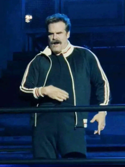 David Harbour DTFU St Louis Season 01 Blue Track Jacket