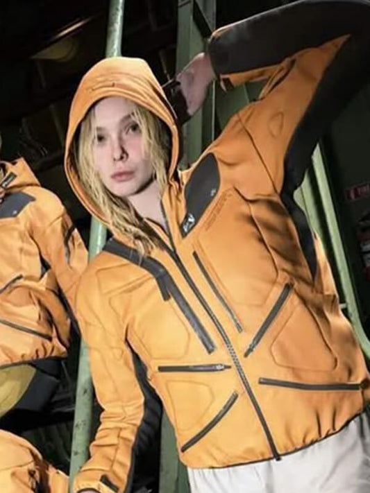 Death Stranding 2 2025 Ella Fanning Yellow PUffer Jacket