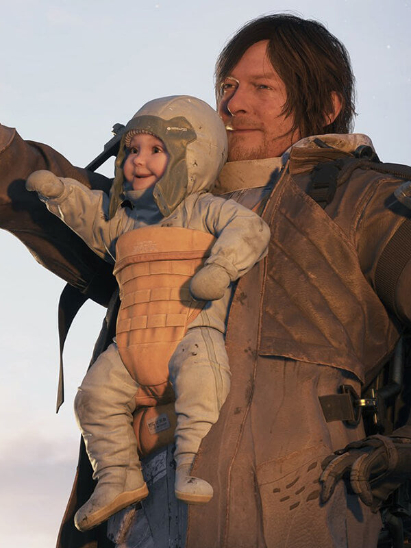 Death Stranding 2 2025 Norman reedus Brown Leather Jacket