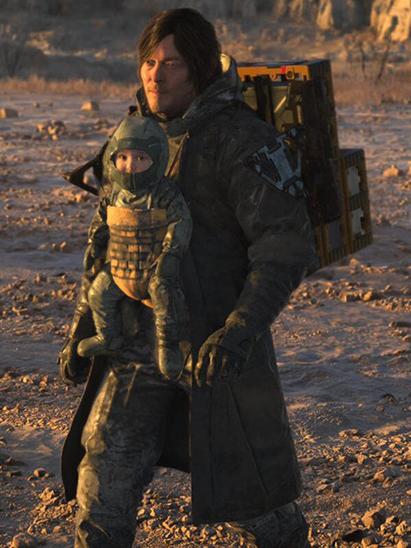 Death Stranding 2 2025 Norman reedus Brown Leather Jacket