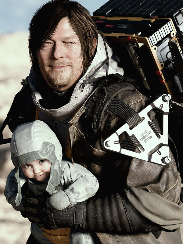 Death Stranding 2 2025 Norman reedus Brown Leather Jacket