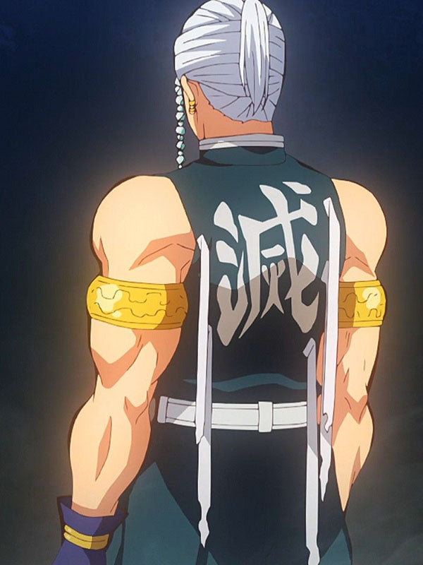 Demon Slayer Giyu Tengen Uzui Uniform Black Vest.
