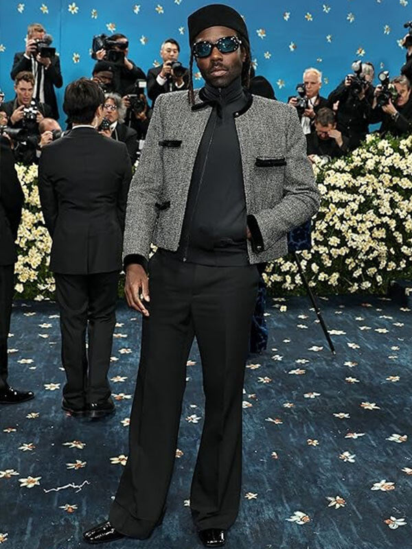 Den Hynes Met Gala 2026 Grey Tweed Jacket