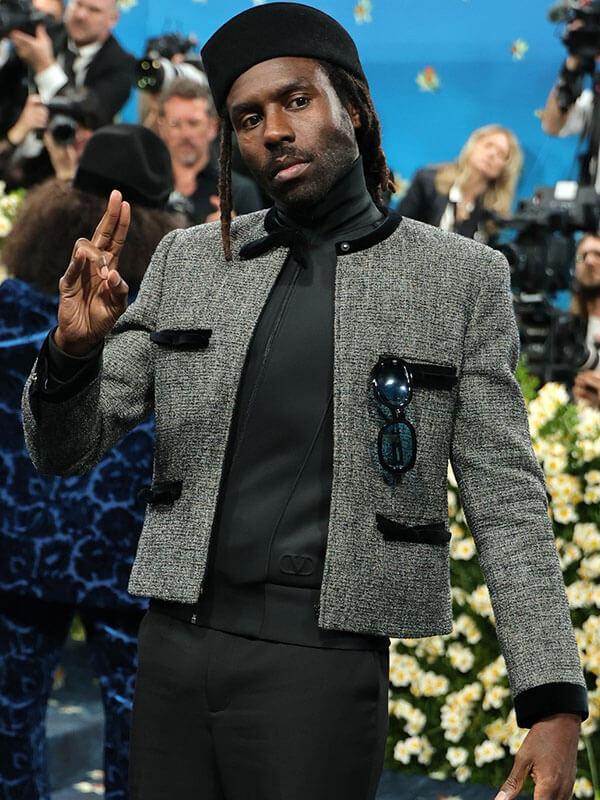 Den Hynes Met Gala 2026 Grey Tweed Jacket