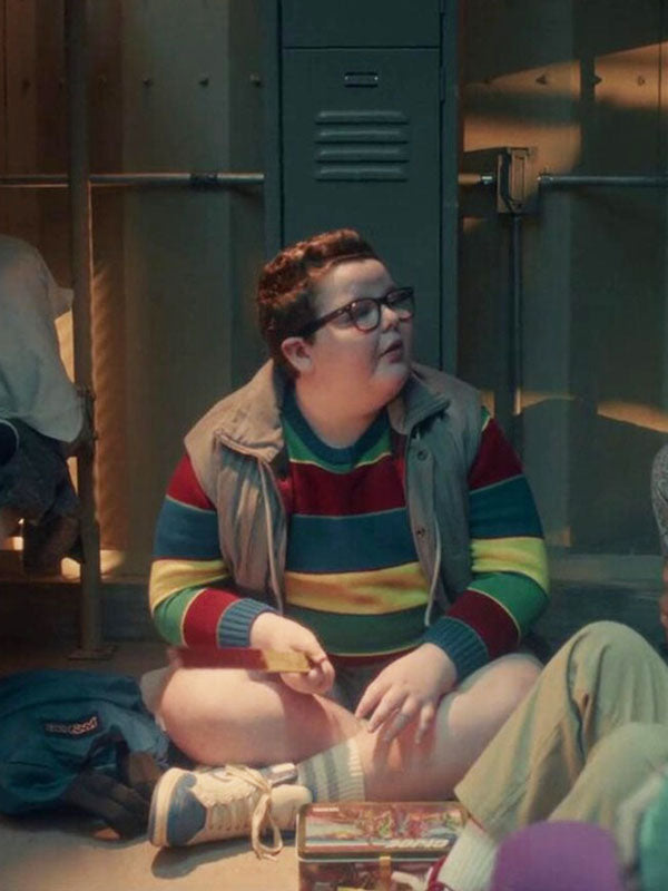 Derek Turnbow Stranger Things Season 05 Grey Cotton Vest