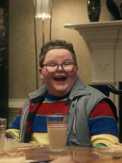 Derek Turnbow Stranger Things Season 05 Grey Cotton Vest