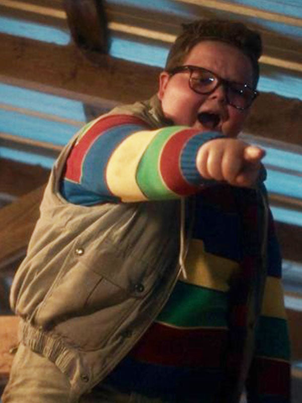 Derek Turnbow Stranger Things Season 05 Grey Cotton Vest