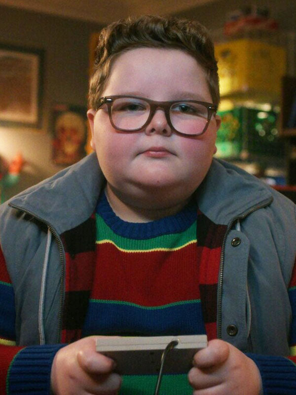 Derek Turnbow Stranger Things Season 05 Grey Cotton Vest