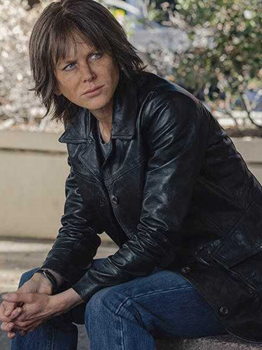  Destroyer 2018 Nicole Kidman Black Leather Jacket