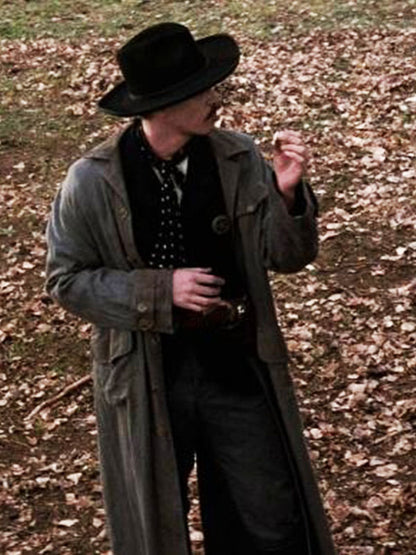 Doc Holiday Tombstone Grey Cotton Coat