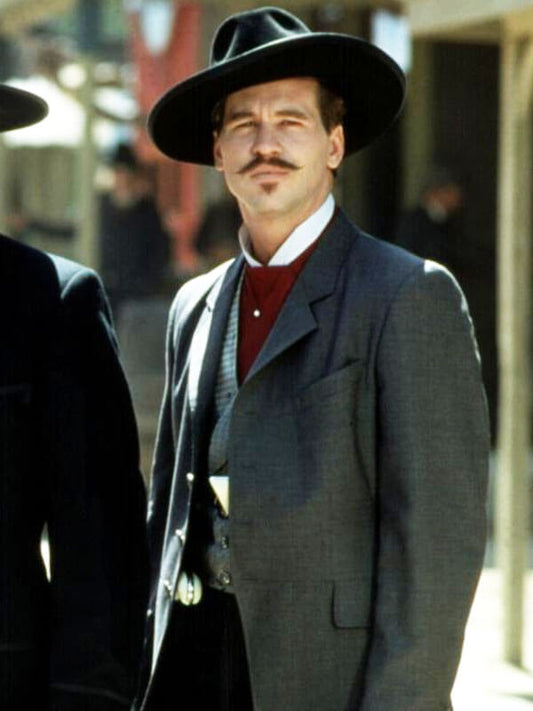 Doc Holiday Tombstone Grey Suiting Coat