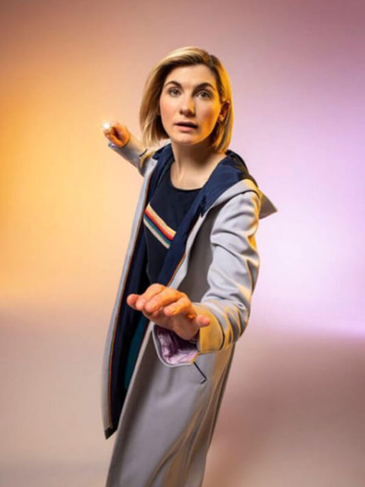 Doctor Who Jodie Whittaker White Cotton Coat