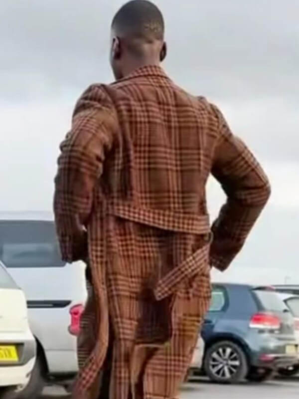  Doctor Who Ncuti Gatwa Brown Checkered Coat
