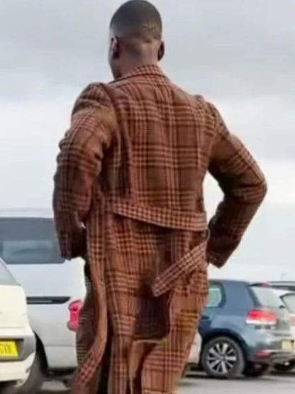  Doctor Who Ncuti Gatwa Brown Checkered Coat