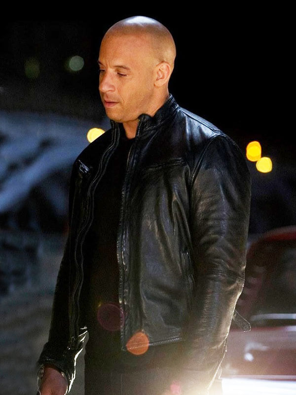 Dominic Toretto Fast & Furious 6 Black Leather Jacket