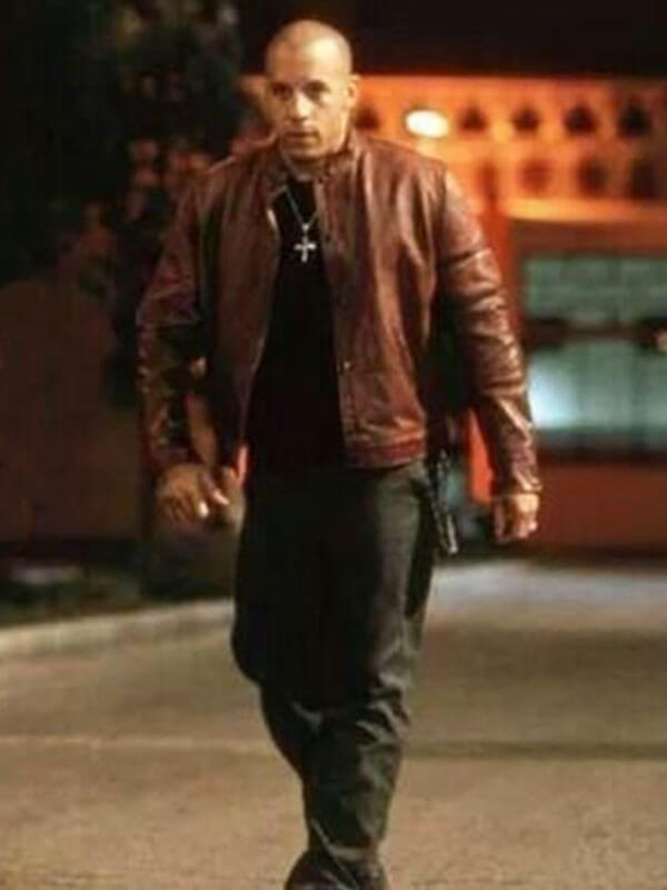 Dominic Toretto Fast & Furious Red Leather Jacket