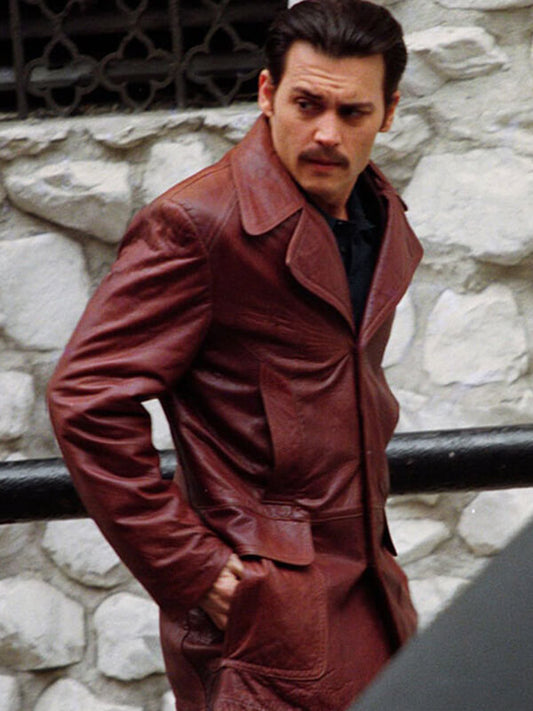 Donnie Brasco 1997 Johnny Depp Leather Blazer