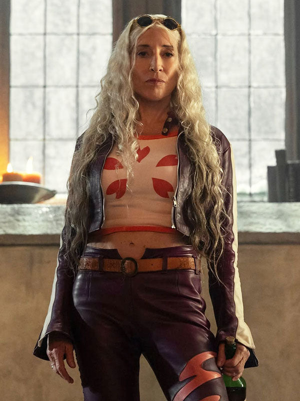 Dr.Kureha One Piece Season 02 Maroon Leather Jacket