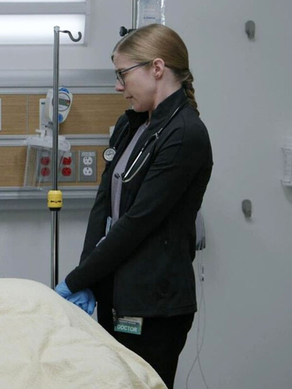 Dr Melissa The Pitt Season 01 Black Cotton Jacket